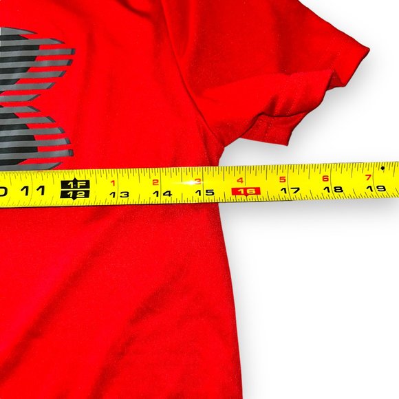 π2/$20π Under Armour Heatgear Kids' Short-sleeve Top, Red, Medium - Picture 6 of 6